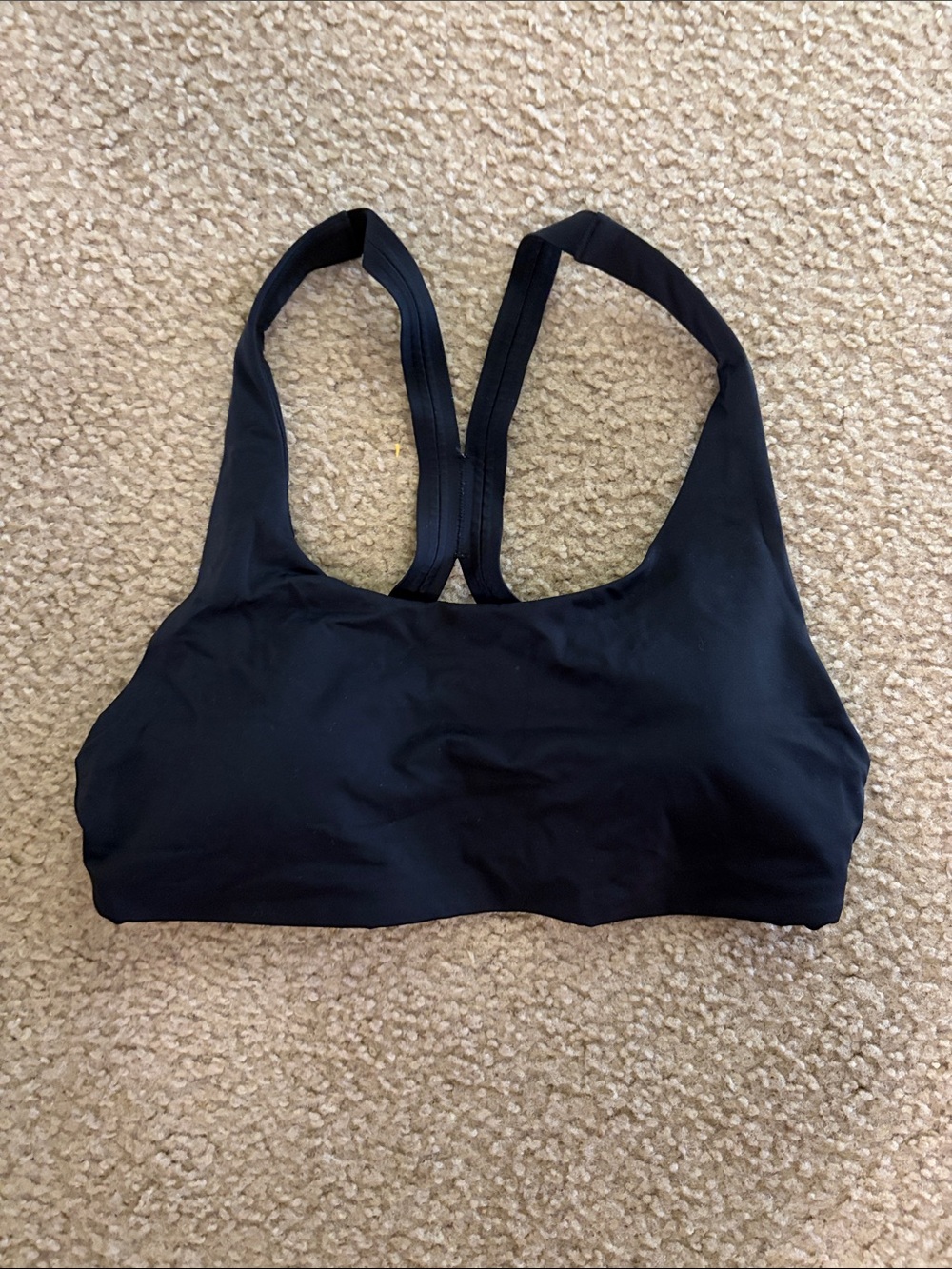 Athleta Black Racerback Sports Bra
